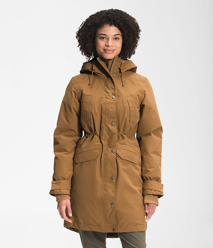 Parka The North Face Mujer Nieve Down - Colombia ZXYMIK402 - Kaki